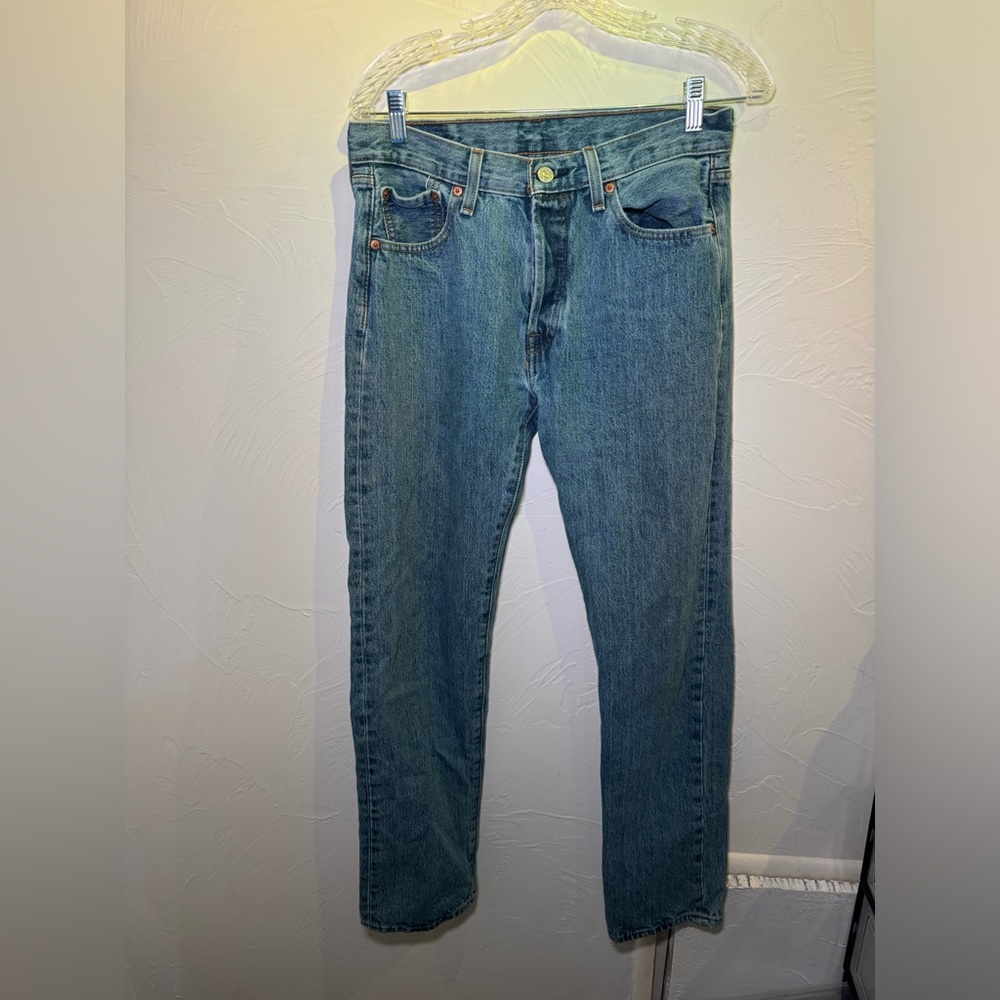Levi’s 501 Skinny high waist vintage style blue jeans w30 l32